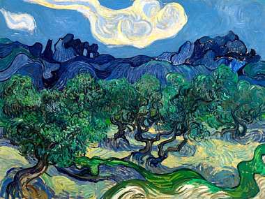 Olympus Diamond Painting "Van Gogh's Olive Trees" - Ψηφιδωτό Μωσαικό "Ελαιόδενδρα,Βαν γκογκ" 50Χ40