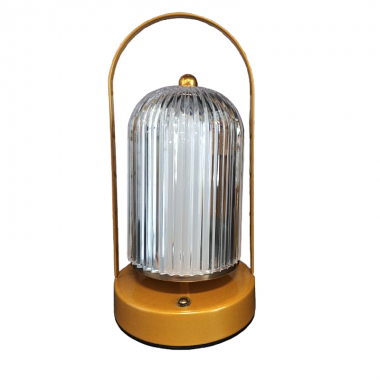 Επαναφορτιζόμενο επιτραπέζιο φωτιστικό LED - 43-3 - 430132 - Gold