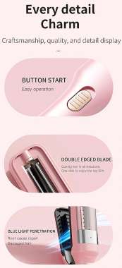 Επαναφορτιζόμενη συσκευή αφαίρεσης ψαλίδας μαλλιών - Trimmer - AW888 - 480431 - White