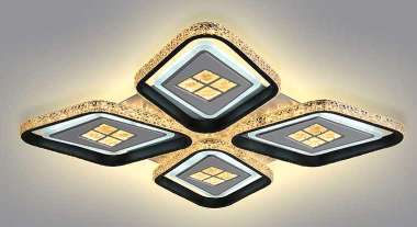 Φωτιστικό οροφής LED - Πλαφονιέρα με Dimmer - 6019-4BK - 941471