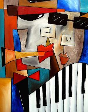 Olympus Diamond Painting "Cubism Art" - Ψηφιδωτό Μωσαικό "Τέχνη Κυβισμού " 50Χ40