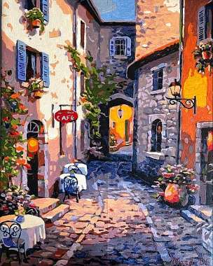 Olympus Diamond Painting "Street of Torun,Poland" - Ψηφιδωτό Μωσαικό "Οι δρόμοι του Τορούν,Πολωνία" 50Χ40