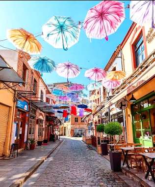 Olympus Diamond Painting "Ladadika,Thessaloniki,Greece" - Ψηφιδωτό Μωσαικό "Λαδάδικα Θεσσαλονίκης" 50Χ40