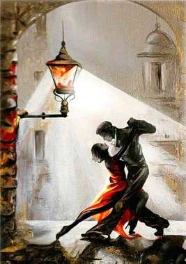 Olympus Diamond Painting "Tango in Paris painting,Raen" - Ψηφιδωτό Μωσαικό "Τανγκό στο Παρίσι,πίνακας του Ράεν" 50X70