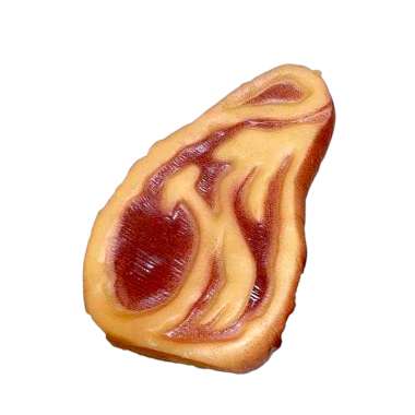 Παιχνίδι σκύλου μπριζόλα πλαστική - 10cm - 12pcs - 550449