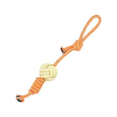 Παιχνίδι σκύλου σχοινί με μπάλα - 40cm - 12pcs - 550537