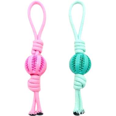 Παιχνίδι σκύλου σχοινί με μπάλα - 35x6cm - 550577