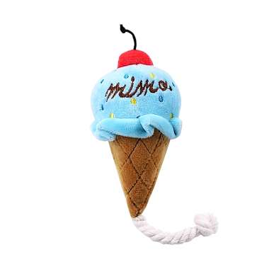 Λούτρινο παιχνίδι σκύλου με σχοινί - 11x9cm - 12pcs - 550701