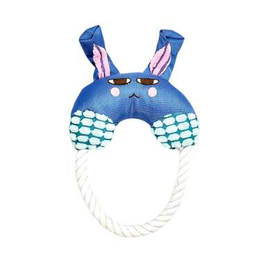 Υφασμάτινο παιχνίδι σκύλου με σχοινί - 20x14cm - 550752