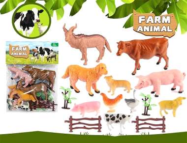 Σετ φιγούρες ζώων φάρμας - 14pcs - 026-41E - 917522