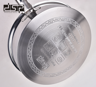 Τηγάνι ανοξείδωτο με καπάκι - 2.5L - CS003-C24 - DSP - 560997