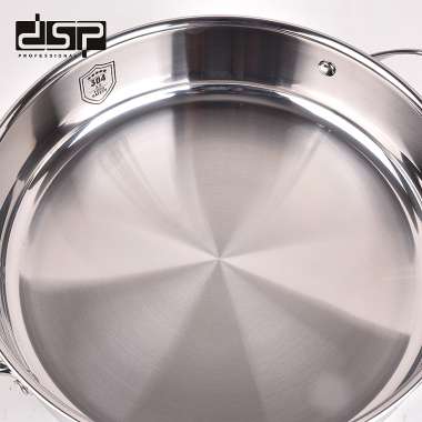 Τηγάνι ανοξείδωτο με καπάκι - 2.7L - CS001-C24 - DSP - 562519