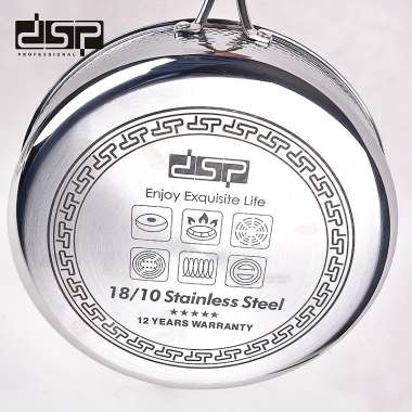 Τηγάνι ανοξείδωτο με καπάκι - 2.7L - CS001-C24 - DSP - 562519