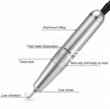 Επαναφορτιζόμενος τροχός μανικιούρ-πεντικιούρ – VKN-UV301 - 581290 - Green