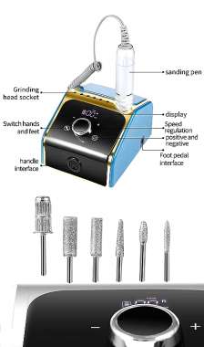 Ηλεκτρικός τροχός μανικιούρ-πεντικιούρ - VKN-BQ758 - 581610 - White