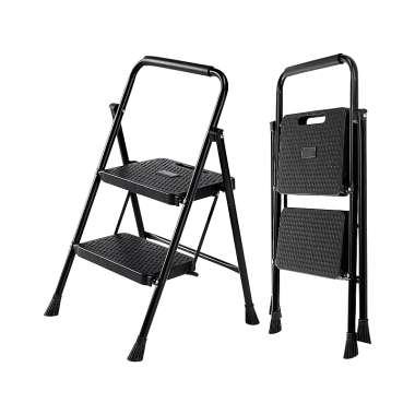 Πτυσσόμενη σκάλα-σκαμπό σιδερένια - 109-2 - 617464
