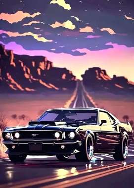 Olympus Diamond Painting "Ford Mustang" - Ψηφιδωτό Μωσαικό "Αυτοκίνητο Ford Mustang" 40Χ30