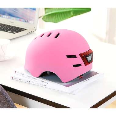 Κράνος ποδηλάτου με προβολέα LED - S45-79-3 - 652886 - Pink
