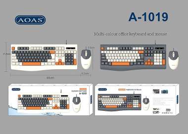 Σετ ενσύρματο πληκτρολόγιο & ποντίκι - A1019 - 656553 - Black