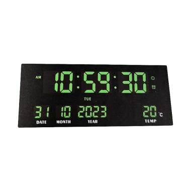 Ηλεκτρονικό ψηφιακό ρολόι LED - JH-3615 - 676173 - Green