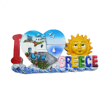 Tουριστικό μαγνητάκι Souvenir – Σετ 12pcs - Resin Magnet - Greece - 678022