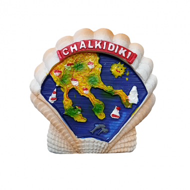 Tουριστικό μαγνητάκι Souvenir – Σετ 12pcs - Resin Magnet - Chalkidiki - 678074