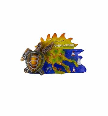 Tουριστικό μαγνητάκι Souvenir – Σετ 12pcs - Resin Magnet - Chalkidiki - 678080