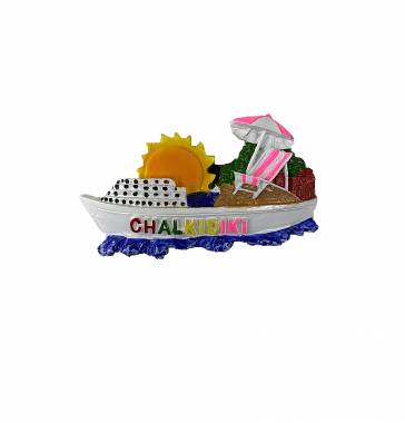 Tουριστικό μαγνητάκι Souvenir – Σετ 12pcs - Resin Magnet - Chalkidiki - 678096