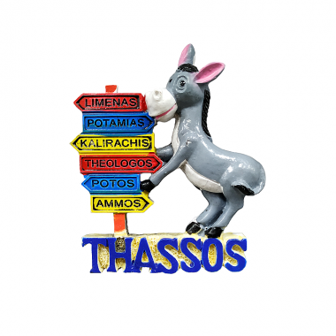 Tουριστικό μαγνητάκι Souvenir – Σετ 12pcs - Resin Magnet - Thassos - 678174