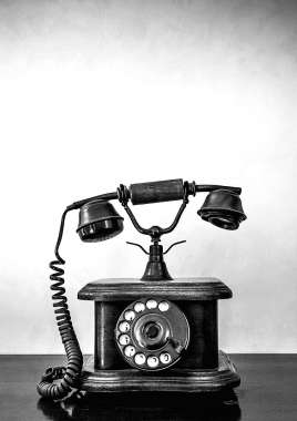 Olympus Diamond Painting "Vintage candlestick telephone" - Ψηφιδωτό Μωσαικό "Ρετρό τηλέφωνο κεροπήγιο με ρότορα" 40Χ30