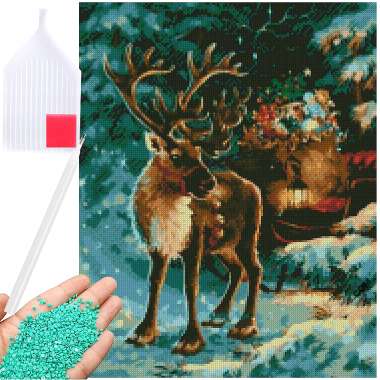 Olympus Diamond Painting Reindeer- Ψηφιδωτό Μωσαικό Τάρανδος  30χ40