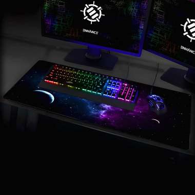 Olympus gaming mousepad (easy clean αντιολισθητική βάση για ποντίκι) XXL 90x40cm με θέμα το σύμπαν