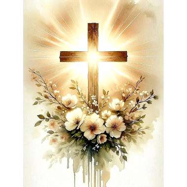 Olympus Diamond Painting "The Cross of Jesus Christ" - Ψηφιδωτό Μωσαικό "Ο Σταυρός του Ιησού Χριστού" 50X40
