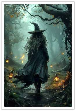 Olympus Diamond Painting "Witch" - Ψηφιδωτό Μωσαικό "Μάγισσα" 50Χ40