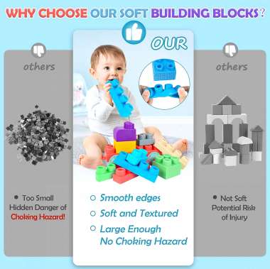 Olympus 80 τεμ μαλακά τουβλάκια για 12+μηνών