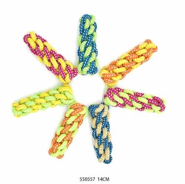 Παιχνίδι σκύλου από σχοινί - 14cm - 12pcs - 550557