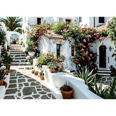Olympus Diamond Painting "Village in Cyclades,Greece" - Ψηφιδωτό Μωσαικό "Χωριό στις κυκλάδες" 40Χ30