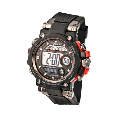 Ψηφιακό ρολόι χειρός - LS9047 - Lasika - 817322 - Black/Red