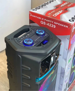 Φορητό ηχείο subwoofer με μικρόφωνο Karaoke - QS-4229 - 813140