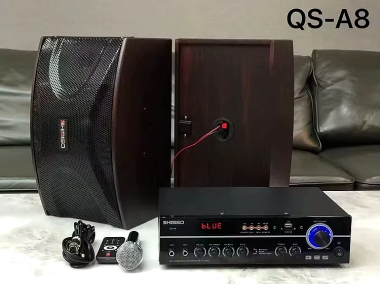 Σετ ηχεία subwoofer με ενισχυτή & μικρόφωνο Karaoke - QS-A8 - 813164