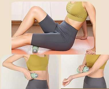 Επαναφορτιζόμενο Massage Roller - USB - 813607 - Ash Grey