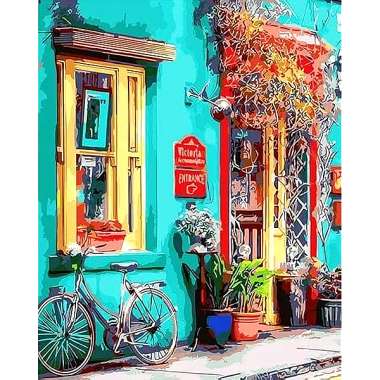 Olympus Diamond Painting "Colorful building, somewhere in Europe" - Ψηφιδωτό Μωσαικό "Πολύχρωμο κτίριο,κάπου στην ευρώπη" 50Χ40