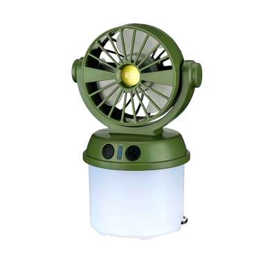 Επαναφορτιζόμενο φαναράκι LED με ανεμιστήρα & ηλιακό πάνελ - 2in1 - CH-F803 - 817568