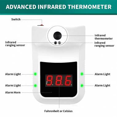 Ψηφιακό επιτοίχιο θερμόμετρο - K3 - 882405