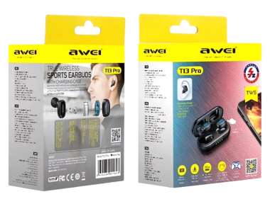 Ασύρματα ακουστικά Bluetooth με θήκη φόρτισης - T13 Pro - Awei - 888681