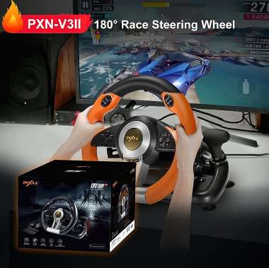 Σετ τιμονιέρα gaming με πετάλια - PXN-V3PRO - 901231