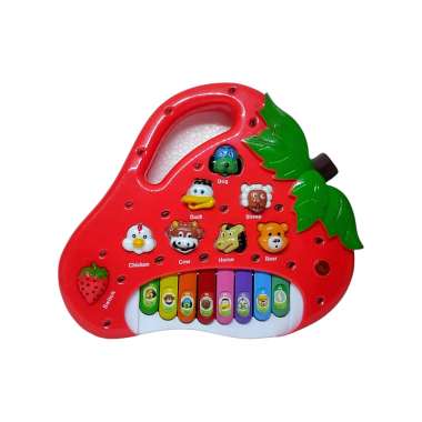 Εκπαιδευτικό πιάνο Φράουλα με ήχους ζώων - 2216A-15 - 917241