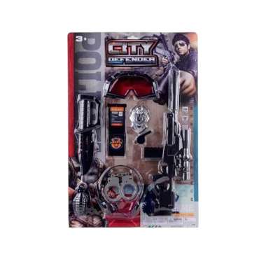 Σετ αστυνομικού με όπλο & αξεσουάρ - 633 - 917274