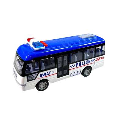 Ηλεκτρονικό λεωφορείο Police με φωτισμό - YM-9906B - 917328