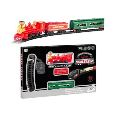Σετ κλασσικό τρενάκι με ράγες - USB - 1018-12B - 917345